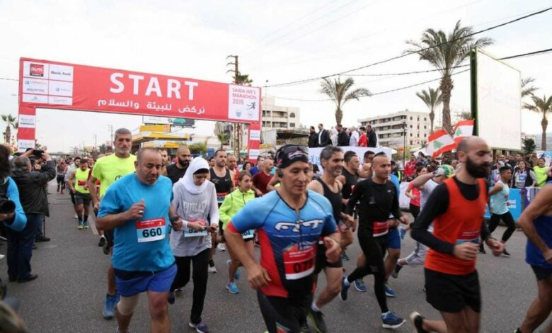 أول نسخة من السباق العالمي للنصف ماراتون إنطلق اليوم من مرفأ بيروت 112112