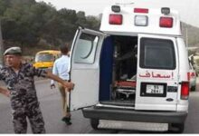 التحكم المروري: حادث صدم على طريق عام النبطية ونتيجته جريح 112112