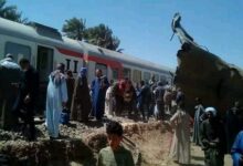 بالفيديو شاهد كيف تصادم قطاري الصعيد 112112