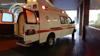 جريح جراء حادث صدم في حارة حريك 112112