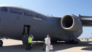 وصول طائرة قطرية على متنها 50 الف جرعة من اللقاح الصيني 112112