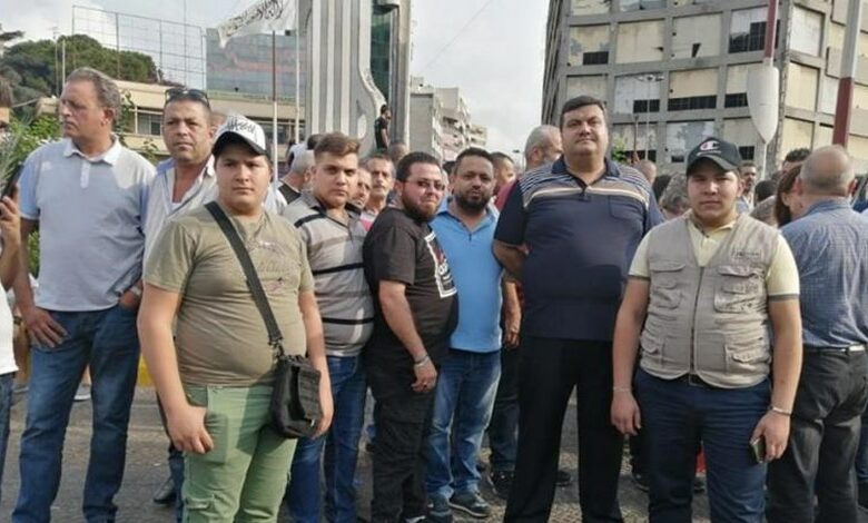 إعتصام للسائقين العموميين في طرابلس 112112