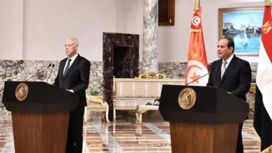 السيسي مُعلقاً على زيارة سعيد عبر صفحته الرسمية 112112