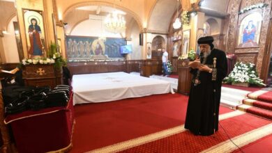 حريق في دير الأمير تادرس في القاهرة يتسبب بوفاة شخصين 112112