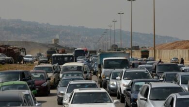 حركة المرور كثيفة من خلدة باتجاه أنفاق المطار 112112