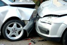 تصادم بين مركبتين على اوتوستراد جل الديب 112112