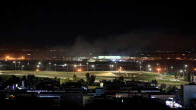 هجوم على مطار أربيل بطائرة مسيرة واستهداف قاعدة تركية بصاروخ في بعشيقة 112112