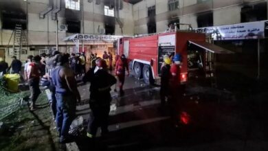 إحتجاجات غاضبة في بغداد بعد كارثة المستشفى والمطالبة بإقالة وزير الصحة 112112