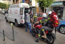 صور: جريح جراء حادث سير 112112