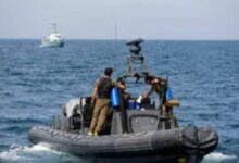 زورق حربي مُعادي خرق المياه الإقليمية اللبنانية مقابل رأس الناقورة 112112