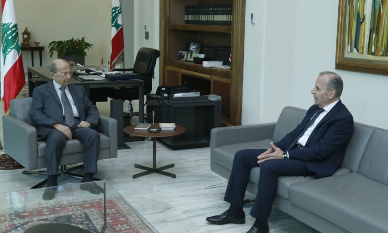 القاضي مشلب عرض مع الرئيس عون عمل المجلس في ضوء حالة الشغور التي يعاني منها 112112