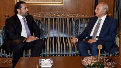 الحريري يصل الى عين التينة في هذه الأثناء 112112