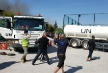 حريق داخل مقر الكتيبة الماليزية في إطار اليونيفيل في بلدة معركة 112112