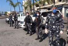 حواجز ثابتة ومتنقلة لقوى الأمن الداخلي لمتابعة تدابير الوقاية من كورونا 112112