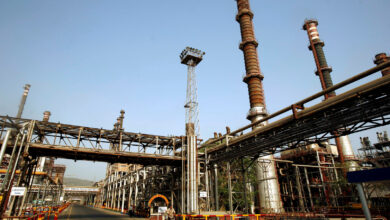 إندلاع حريق في حقل برقان للنفط الكويتي 112112