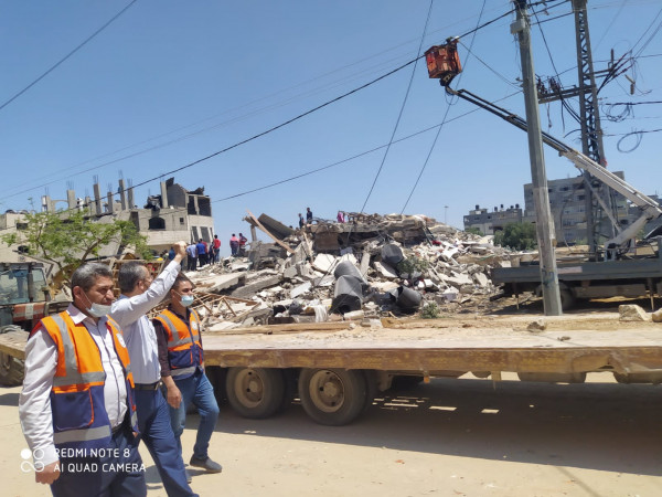 كهرباء غزة: تعطل 8 خطوط رئيسية نتيجة القصف الإسرائيلي 112112