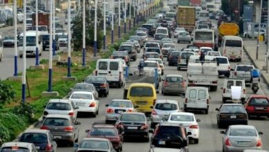 حركة المرور كثيفة من اللويزة باتجاه الجمهور 112112