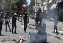 الفلسطينيون يتصدون لقوات الإحتلال والمستوطنين في قرية المغيّر 112112