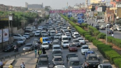 حركة المرور كثيفة على طريق المطار القديمة 112112