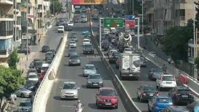 حركة المرور كثيفة على طريق الحدث 112112
