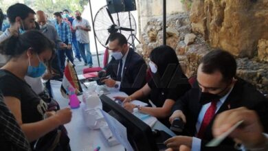 أقلام الإقتراع في السفارة السورية في اليرزة فتخت أبوابها أمام المواطنين السوريين 112112