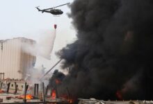 حريق اندلع بأرض خالية في حرم مرفأ بيروت والتحقيق جار لمعرفة أسبابه 112112