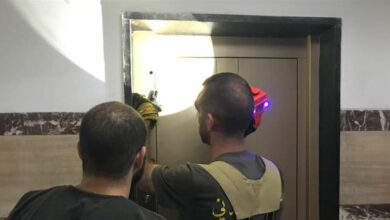 إنقاذ مواطن من داخل مصعد كهربائي في الأشرفية 112112