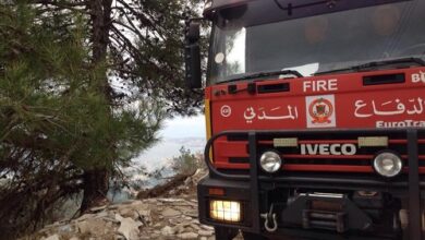 إخماد حريق شب في أعشاب وأشجار حرجية في حراجل-كسروان 112112