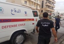 جريح نتيجة حادث صدم على طريق عام تل عباس الغربي حلبا 112112
