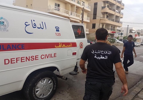 جريح نتيجة حادث صدم على طريق عام تل عباس الغربي حلبا 112112