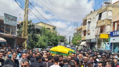 تشييع الضحية حسين زين في بلدة الشرقية والذي قضى في حادث السعديات 112112