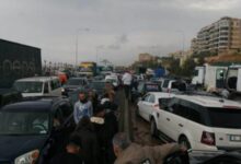 إقفال أوتوستراد الجنوب في الدامور والناعمة بالسيارات 112112