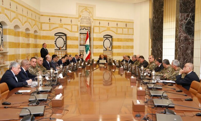 المجلس الأعلى للدفاع: الطلب الى الأجهزة العسكرية والأمنية الإبقاء على الجهوزية اللازمة 112112