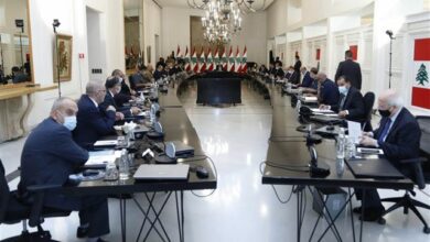 إنتهاء اجتماع المجلس الأعلى للدفاع في قصر بعبدا 112112