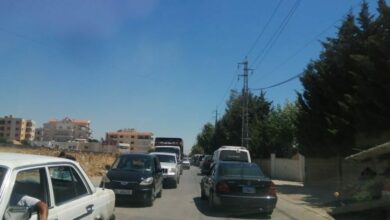 إعادة فتح السير على طريق تعلبايا بالإتجاهين 112112