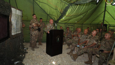 الجبش اللبناني: تمرين تكتي في منطقة جرد العاقورة 112112