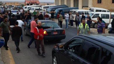 نقابات السائقين تُلبي دعوة الإتحاد العمالي للإضراب وتقطع الطريق عند مستديرة الدورة 112112