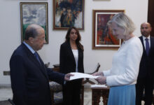 الرئيس عون تسلم أوراق اعتماد سفيرة السويد السفيرة آن ديسمور 112112