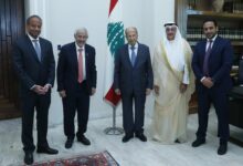 الرئيس عون التقى رئيس مجلس إدارة جمعية الهلال الأحمر الكويتي بحضور سفير الكويت 112112