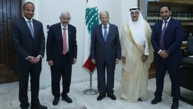 الرئيس عون التقى رئيس مجلس إدارة جمعية الهلال الأحمر الكويتي بحضور سفير الكويت 112112