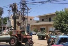 لعدم الحصول على مادتي المازوت والبنزين مُحتجّون يقطعون طريق ساحة بركة ميس الجبل 112112