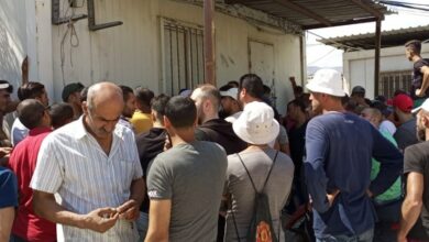 المياومون في مخيم نهر البارد يُواصلون إضرابهم لليوم الثاني 112112