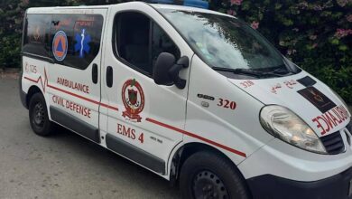 8 جرحى نتيجة اصطدام بيك آب بمحل تجاري على طريق داخلية محلة أبلح 112112
