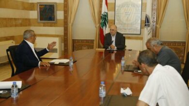 الوزير فهمي عرض مع وفد مالكي الشاحنات المبردة توقّف تصدير المنتجات الزراعية اللبنانية 112112