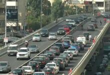 حركة المرور كثيفة على جسر الكولا باتجاه نفق سليم سلام 112112