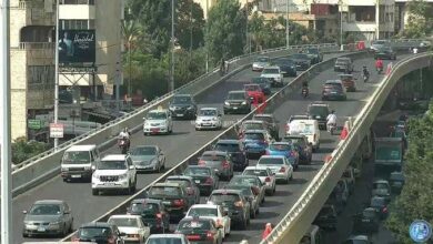 حركة المرور كثيفة على جسر الكولا باتجاه نفق سليم سلام 112112