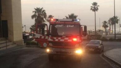 حريق كبير في منطقة الروشة 112112