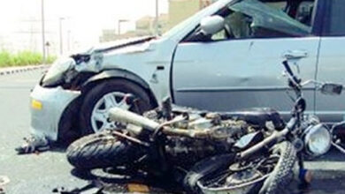 جريح نتيجة تصادم بين سيارة ودراجة نارية عند تقاطع الاتحاد على بولفار سن الفيل 112112