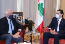 بوريل تناول مع الحريري آخر المستجدات السياسية في البلاد 112112