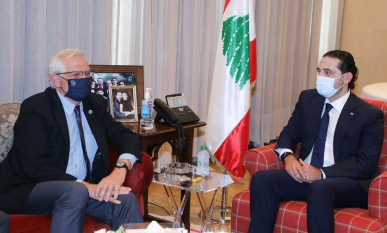 بوريل تناول مع الحريري آخر المستجدات السياسية في البلاد 112112